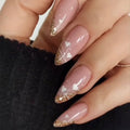 Detachable Wearable Manicure Almond Fake Nails Pointed Head Full Cover Press on Nails False Nail Women