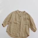 Baby Boy Girl Cotton Linen Shirt Infant Toddler Spring Autumn Outfit Baby Clothes