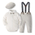 Baby Boy Gentleman Newborn Formal Wear Cotton Outfits Birthday Baby Dress Boy Clothes Set