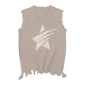 Men's Knitted Vest Summer Mesh Vest Casual Sleeveless Breathable Woolen Knit Ves Soft Top Men