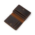 Leather Cards Holders Large Capacity Multi Slots Retro Business Card Holder Bank Small Card Wallet