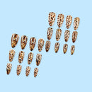 Leopard Press on Nails Stiletto Leopard False Nails Long Stiletto Press on Nails