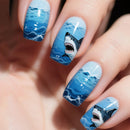 Long nails for women girls ocean jellyfish turtle cute animals design press on nail art tips