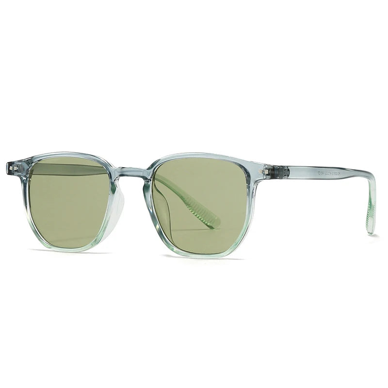 Square Men Sunglasses Red Blue Shades UV400 Women Punk Rivets Sun Glasses