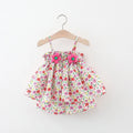Summer Baby Girls sleeve top and short Sets Flower floral Sweet Girls Clothes baby Infant Baby Girls Clothing Suit