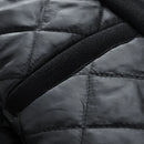 Autumn And Winter Cloth Padded Jacket  Baseball Collar Leather Sleeve Jacket Flower Wool Large Size Varsity Jacket