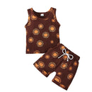 Children Boy Clothing Vest Short Pant 2Pcs Set Kid Girl Baby Outfit