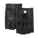 Leather Gloves Men Double Row Holes Red Lined Cycling Mittens Male Unlined Thin Black Bike