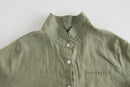 Linen Women Blouse Shirt Ladies Tops
