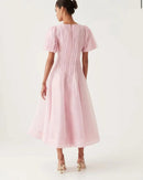 Ruffle Pink Wedding Evening Dress Cocktail Prom Gown For Women