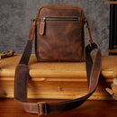 Retro Leather Shoulder Bag For Men Vintage Genuine Leather Cross body Bag Casual Outdoor Satchels Messenger Bag