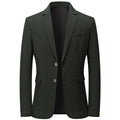 Men Suit Slim Fit Easy Care Spring Autumn Wedding Black Formal Blazer for Men Clothing