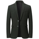 Men Suit Slim Fit Easy Care Spring Autumn Wedding Black Formal Blazer for Men Clothing