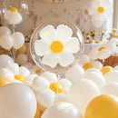 5/6PC Transparent Daisy Foil Balloons With Translucent Petals Yellow Stamens Forest Themed Weddings Fresh Birthday Parties