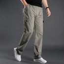 Spring Autumn Men Cargo Pants Men Multi Pocket Casual Trousers Men Solid