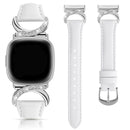 Compatible with Fitbit Versa 4/3 & Sense 2/Sense Smartwatch Interlocking Latch Replacement Band