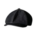Newsboy Caps Black Beret British Gatsby Cap Spring Autumn Denim Fabric Hat