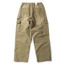 Distressed Cargo Pants Men Multi-Pocket Retro Safari Style Loose Wide Leg Zipper Fly Trousers Men