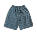 Summer Vintage Ethnic Style Wash Denim Drawstring Loose Shorts Men's