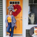 Wreaths For Front Door Valentine Decorations For Outdoor Valentine's Day Wreath Decoration