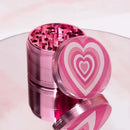 3 Pieces Love Heart Metal Herb Grinder and Rolling Tray Ashtray Combo