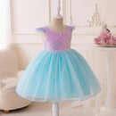 Baby Girl Princess Mermaid Sequins Dress Fly Sleeve Toddler Child Sparkle Baby Clothes