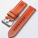 Orange Vintage Men's Watchband Rugged Without Clasp Thickened To For PAM111 441 Bracelet