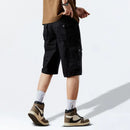 Men Summer Cotton Cargo Shorts Mens Classic Casual Tactical Shorts Pants
