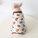 Puppy Pet Cartoon Jumpsuit Autumn Winter Cute Shirt Small Dog Soft Clothes Bulldog