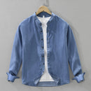 Autumn Denim Shirt for Men Loose Long Sleeve Shirts Oversize Men's Clothing