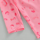 Toddler Kids Girls Outfits Leopard Long Sleeve Shirts Thin Coat + White Sling Vests + Elastic Waist Shorts Set