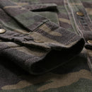 Military Green Camouflage Denim Shirt Outdoor Climbing Jacket