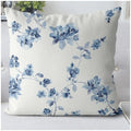 Blue and White Pillowcases Various Patterns Available Sofa bedroom cushion cover single-sided