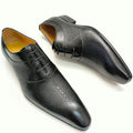Luxury Men Oxford Shoes Classic Style Dress Leather Shoes Lace Up Pointed Toe Formal Shoes