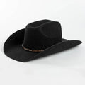 Wool Western Cowboy Hats Vintage Jazz Hat Men's Gentleman Cloche Church Caps