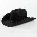 Wool Western Cowboy Hats Vintage Jazz Hat Men's Gentleman Cloche Church Caps