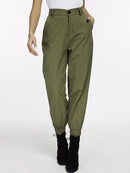 Vangull Casual Army Green Cargo Woman Fashion High Waist Jogger Spring Loose Trousers Female Sweatpants Streetwear Ladies Pants