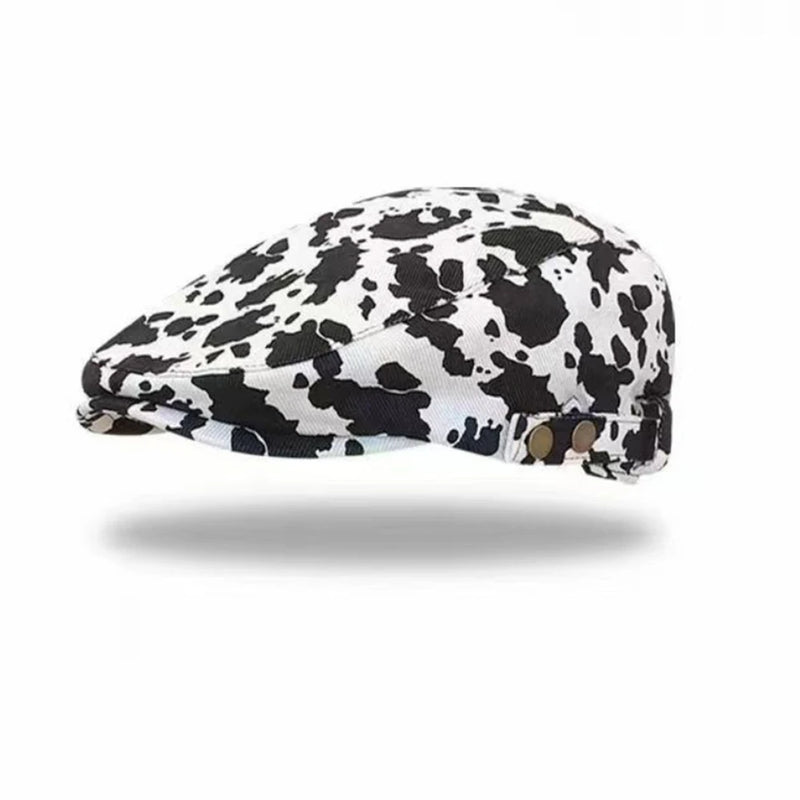 Leopard Newsboy Caps Men British Painters Hats Autumn Winter Berets Adjustable