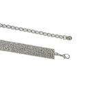 Silver chain belt on a white background, Obroi