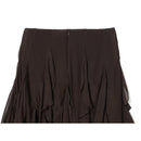 Brown pleated skirt on a white background, Obroi