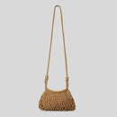 Casual Hollow Crossbody Bag for Women Woven Shoulder Bags Summer Beach Small Hobos Tote Bag Bali Purses