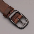 Casual Simple Belt Men's Jeans Buckle Belt Leather Waistband for Men