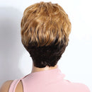 Mannequin head with a styled wig on a white background, Obroi