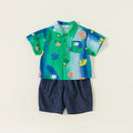 Summer Baby Clothes brother and sister matching clothes Beach suit Seaside Holiday Girls Dress