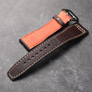 Handmade Fit Pilot Head Strap Men Bracelet Genuine Leather Watchband