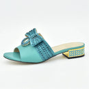 Shoes Women Luxury Women Wedding Shoes Decorated with Rhinestone Slip on Women Pumps