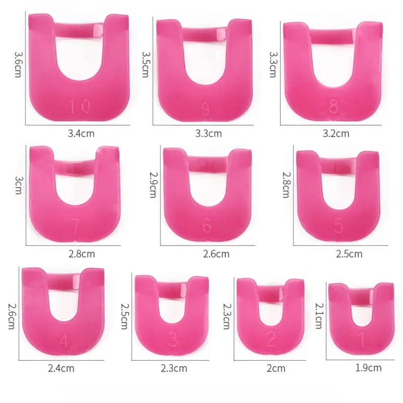 26pcs/set 10 Sizes G Curve Shape Varnish Shield Nail Protector Finger Cover Spill-Proof Stickers Manicure Nail Art Tools