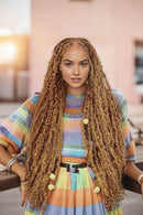 18 24 Inch Butterfly Locs Crochet Hair Extensions Synthetic Distressed Butterfly Soft Locs Crochet Braids Hair for Black Women