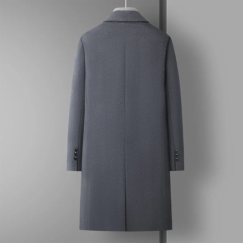 Men's Woolen Coat Casual Everything Business Trend Version Thick Wool & Blends