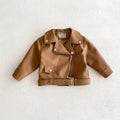 Brown children's jacket on a white background, Obroi